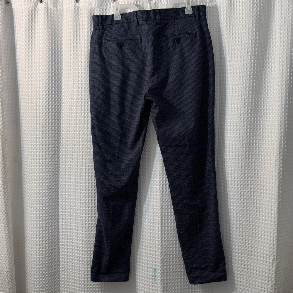 Banana Republic Slim Tapered Blue Plaid Men’s Pants Size 34/32